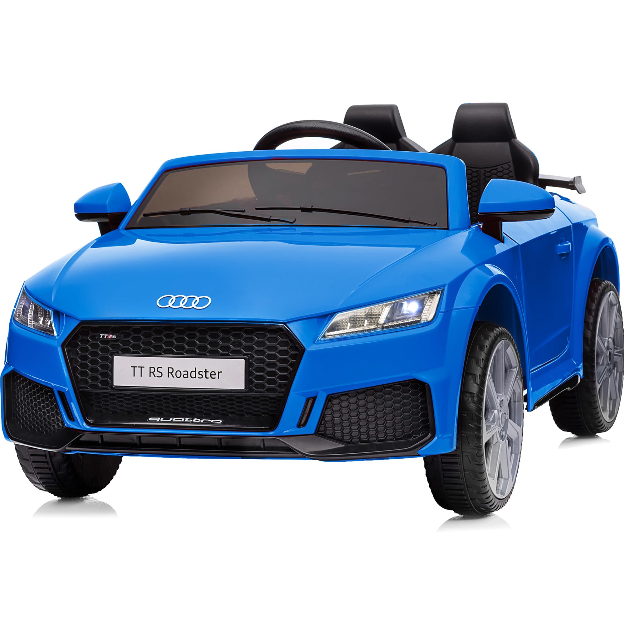 Licensed Audi Electric Kids Car, 12V Kids Ride-on Toy Car for Toddlers w/Remote - Dark Blue