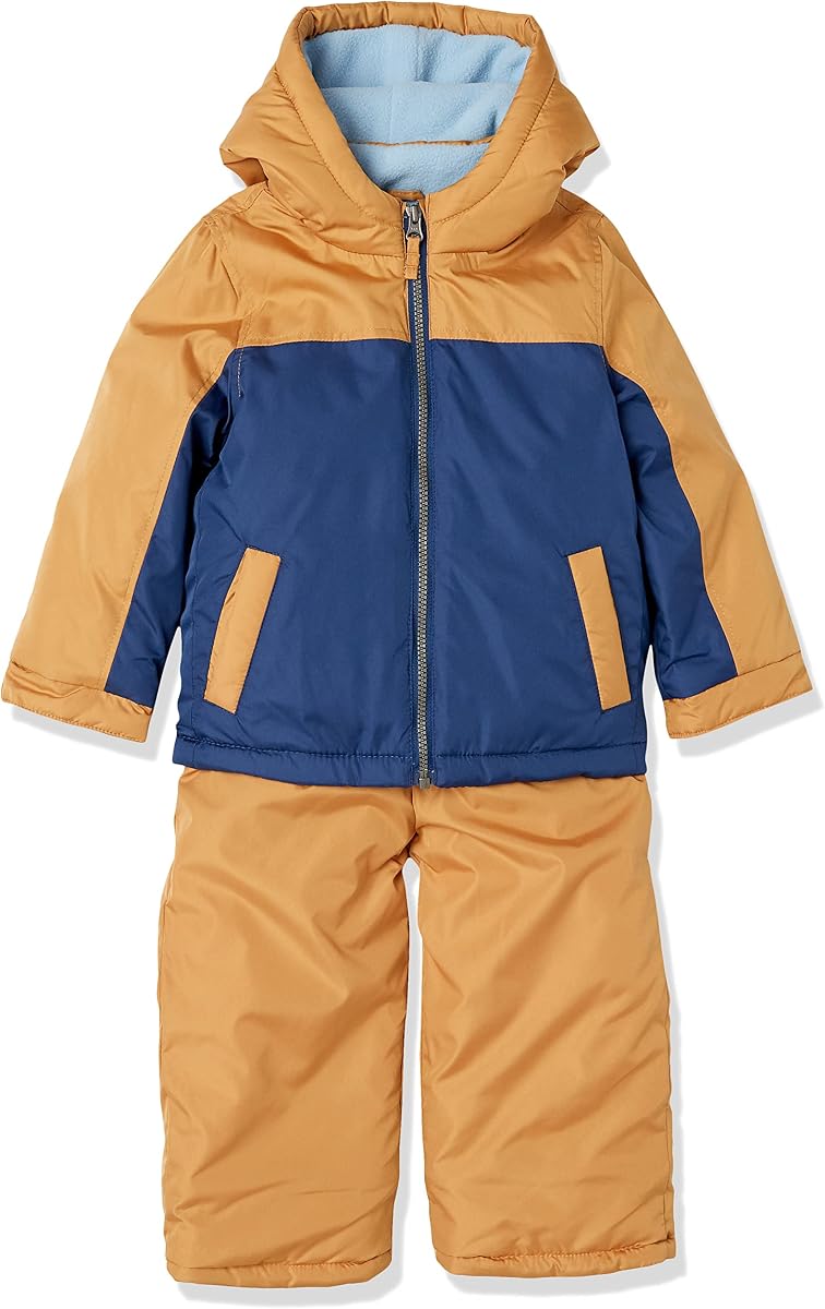 Simple Joys by Carter's Conjunto de traje de nieve de 2 piezas para niño, chaqueta de invierno y pantalones Skibib
