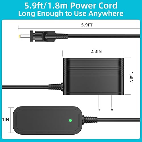 Miniatura 7 de Cargador para Shark UltraCyclone Pet Pro Plus CH950 CH951 CH955 CH963AMZ CH964AMZ Aspirador de mano inalámbrico DK12-133075A-U ZD012S133075USD Cable
