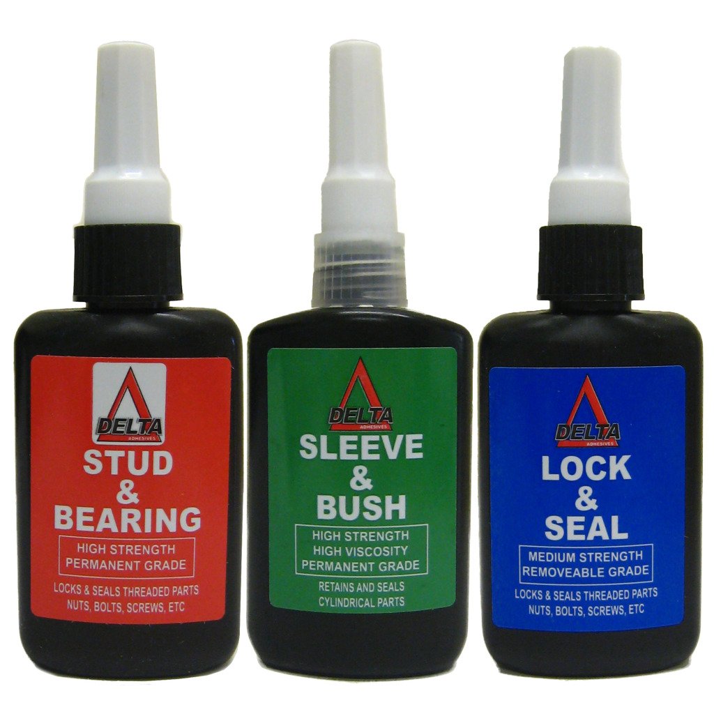 All Trade DirectMixed Pack Adhesive 50Ml Threadlock Nutlock Studlock Thread Seal Bush Bearing