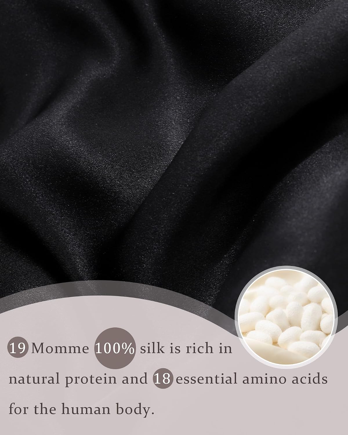 100% Mulberry Silk Bonnet for Sleeping Women Double Layer Silk Hair Bonnet Natural Silk Sleep Cap with Elastic Reversible Hair Wrap (Black+Green)