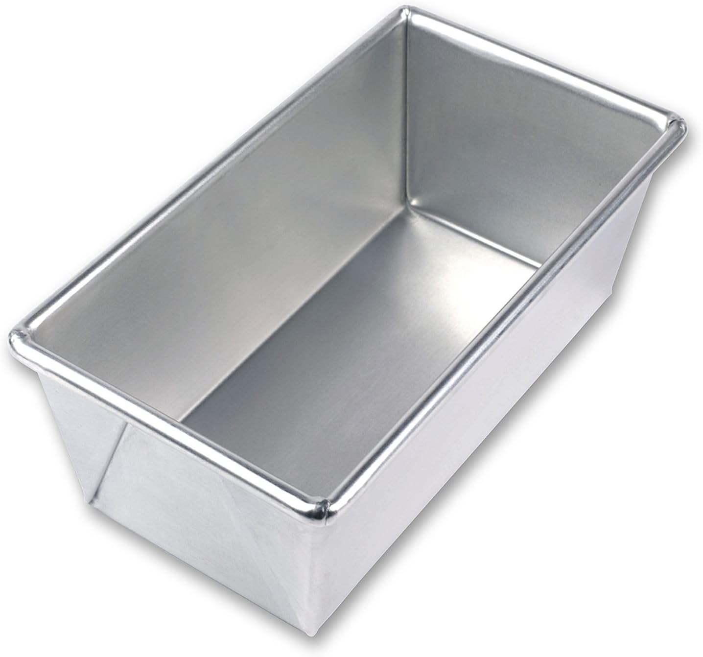 USA Pan Bare Aluminum Bakeware 1140LF-BB 1 Pound Loaf Baking Pan Warp-Resistant, Rust-Proof Bakeware