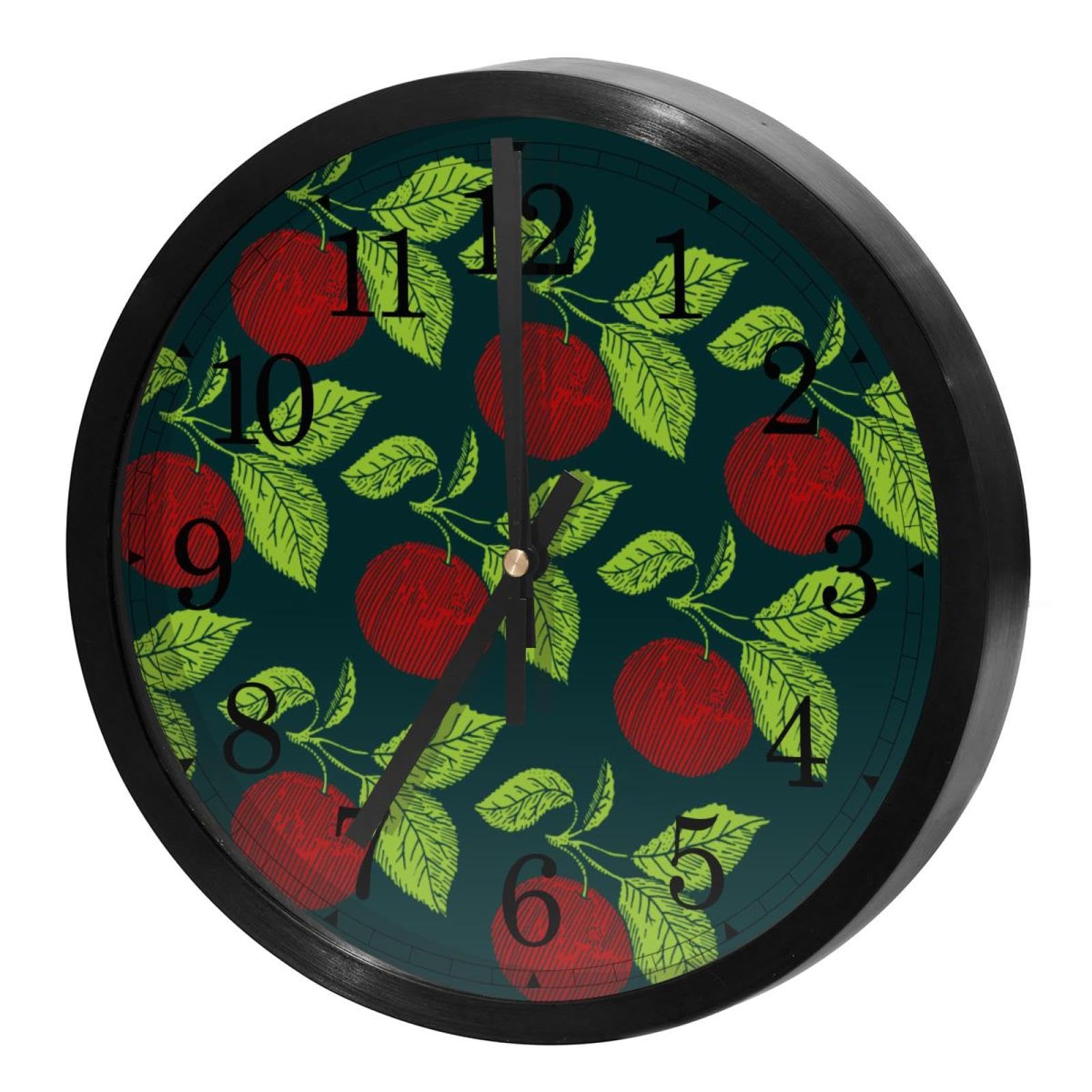 Horloge murale ronde sans tic-tac au mécanisme silencieux haut de gamme pour salon