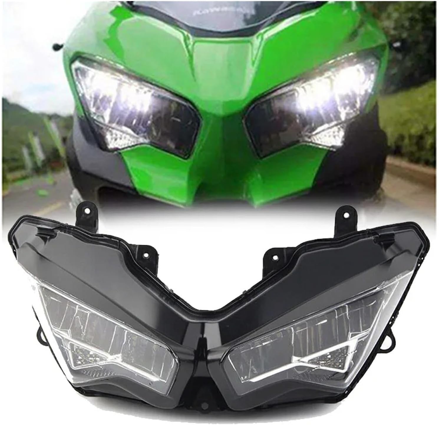 オートバイフロントヘッドライ Ninja 400 650 2018 2019 2020