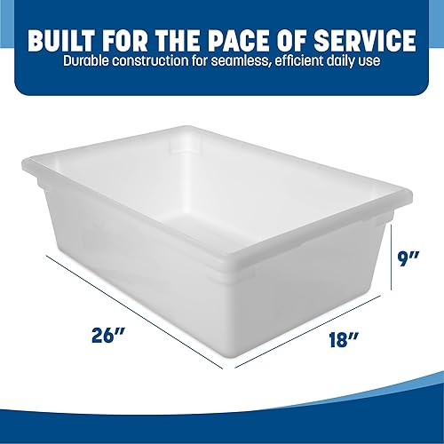 Miniatura 4 de Carlisle FoodService Products Storplus - Contenedor de almacenamiento de alimentos con diseño apilable para catering, bufés, restaurantes,