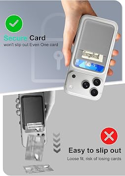Senose Wallet Compatible for Magsafe, Magnetic Card Holder forBack of Phone