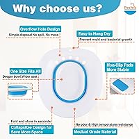 Vista 7 de Pochik Sitz Bath for Toilet Seat, Sitz Baths for Hemorrhoids and Postpartum Care, Yoni Steam Seat, Collapsible Basin for Epsom Salt Soak, Sits Bath