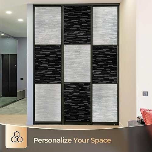 Miniatura 45 de rabbitgoo Película de privacidad para ventana, película de vidrio esmerilado, cubierta de vinilo extraíble para puertas, bloqueo UV, decorativa