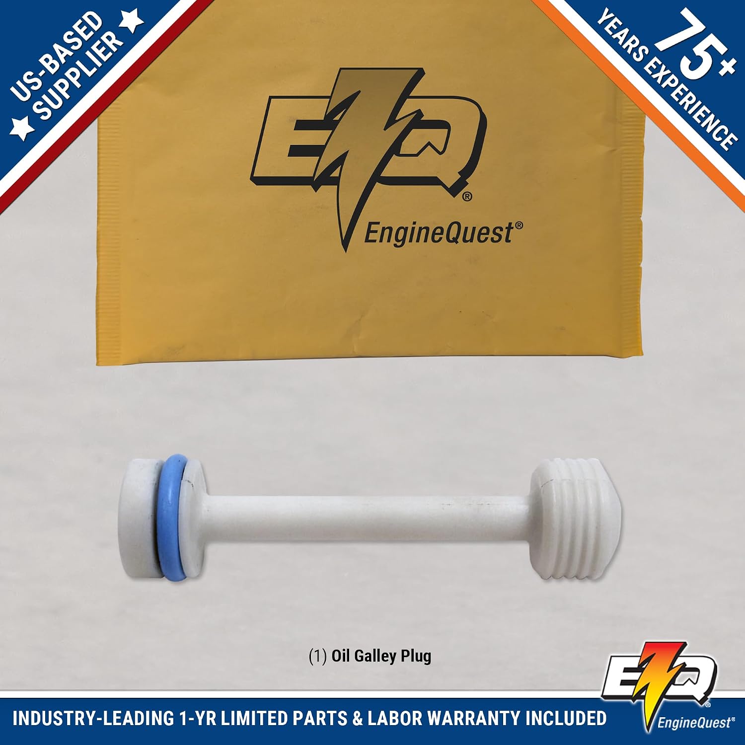 LS Engine Oil Galley Barbell Plug | Fits 4.8L 5.3L 5.7L 6.0L 6.2L 7.0L | OEM 12573460 | Expansion Restrictor Seal | Pack of 1 | Direct Replacement