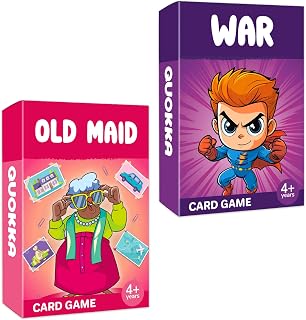 Quokka Card Games for Kids Ages 4–8 - Old Maid Cards & War Card Games