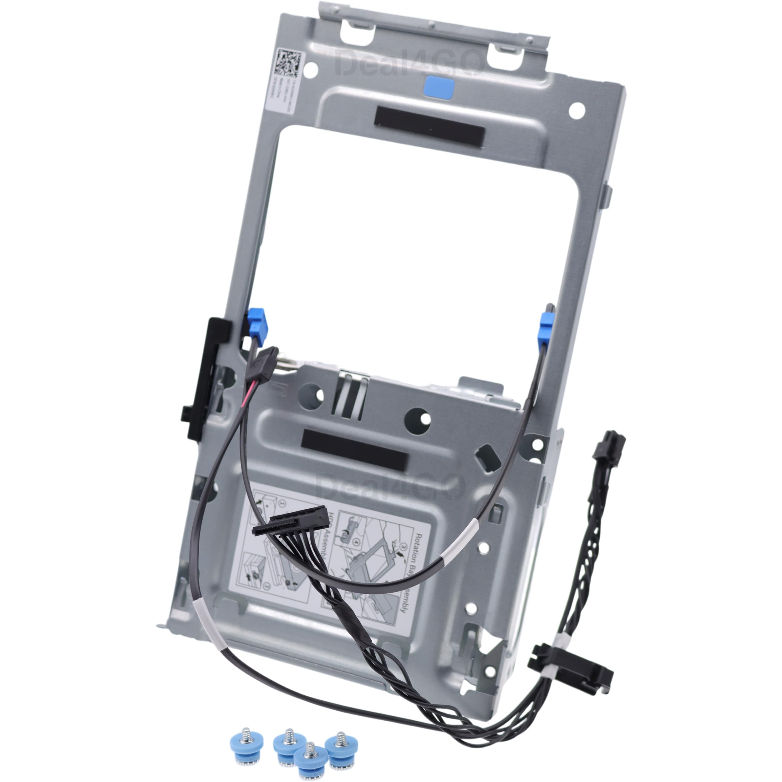 Deal4GO Staffa HDD ODD Caddy da 3,5 pollici w/cavo di alimentazione SATA G0WKG YJW72 MKT27 ricambio per Dell Tower QBT1250 QCT1250 QBS1250 QCS1250 FCS1250