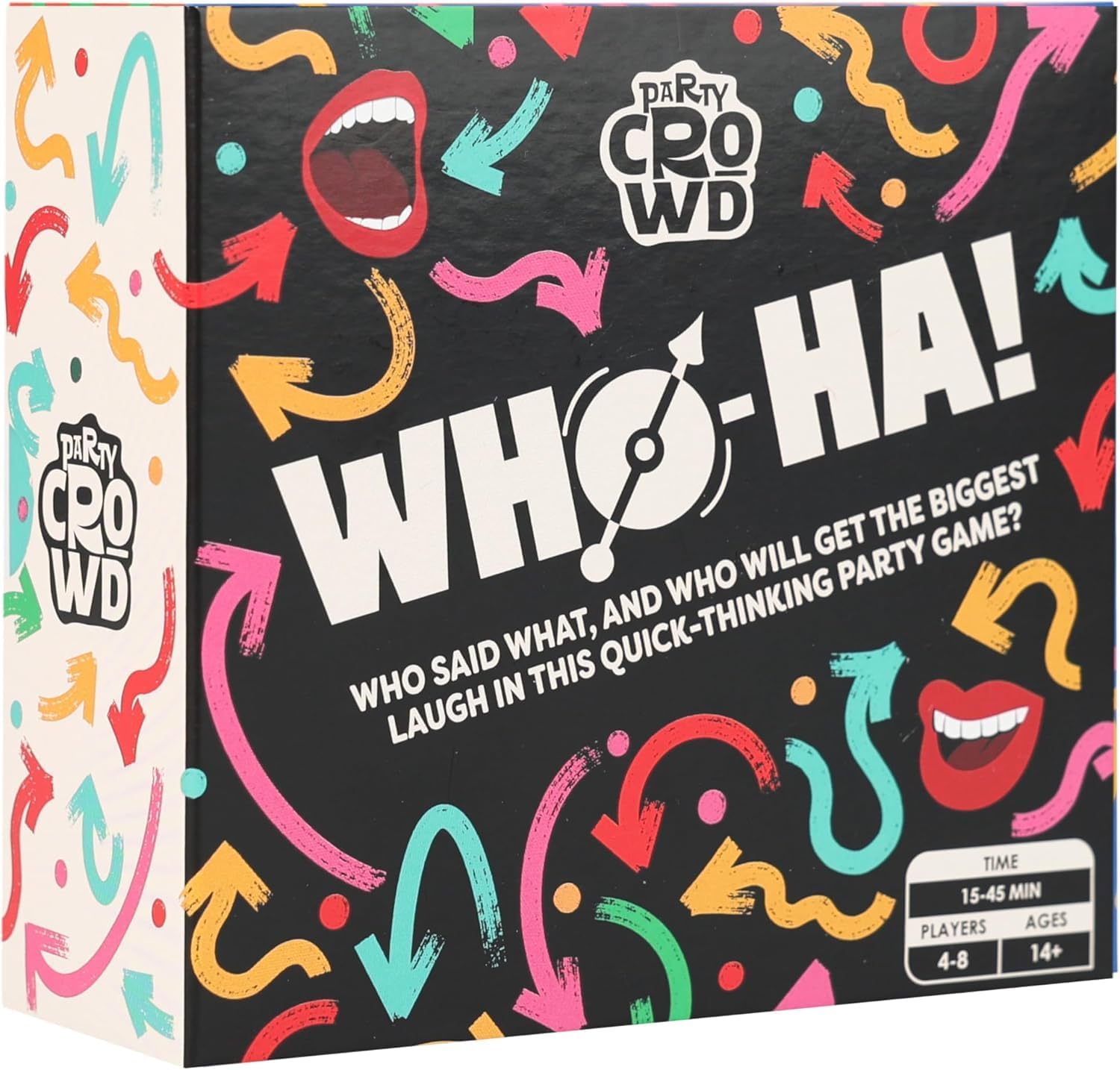 Party Crowd Who-HA Party Game for Friends Fun, Quick Thinking Party Game for Teens or Adults Games for Holidays,Drawing, Thinking, Speaking, Stocking Stuffer, Hilarious Funny for Camping Ages 14+