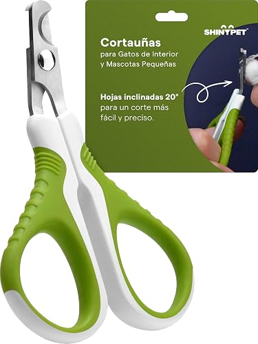 Cortauñas para Gatos de Interior y Mascotas Pequeñas - Hojas Inclinadas 20° para Corte Preciso