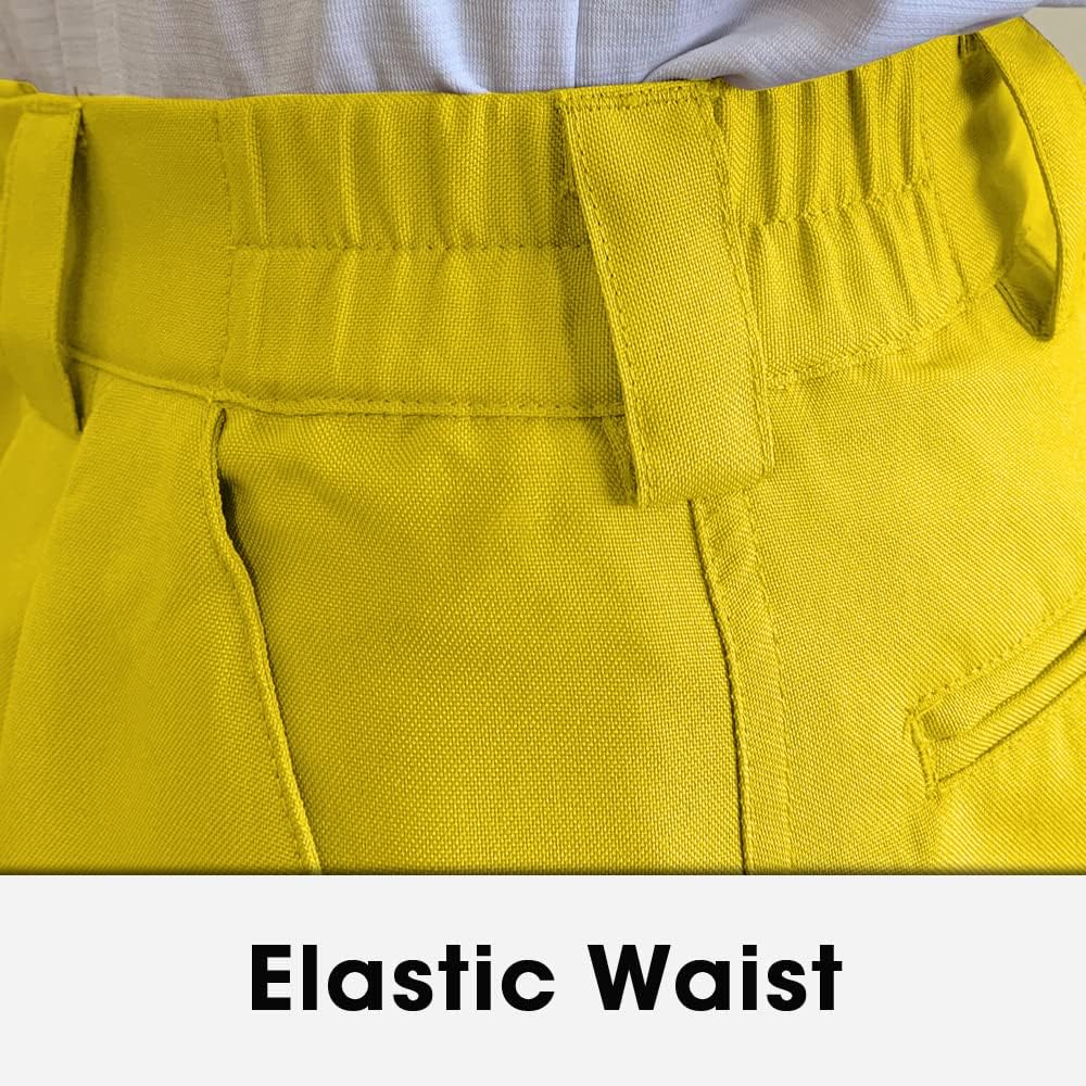 Golf Knickers Yellow Microfiber (Plus Fours) for Men