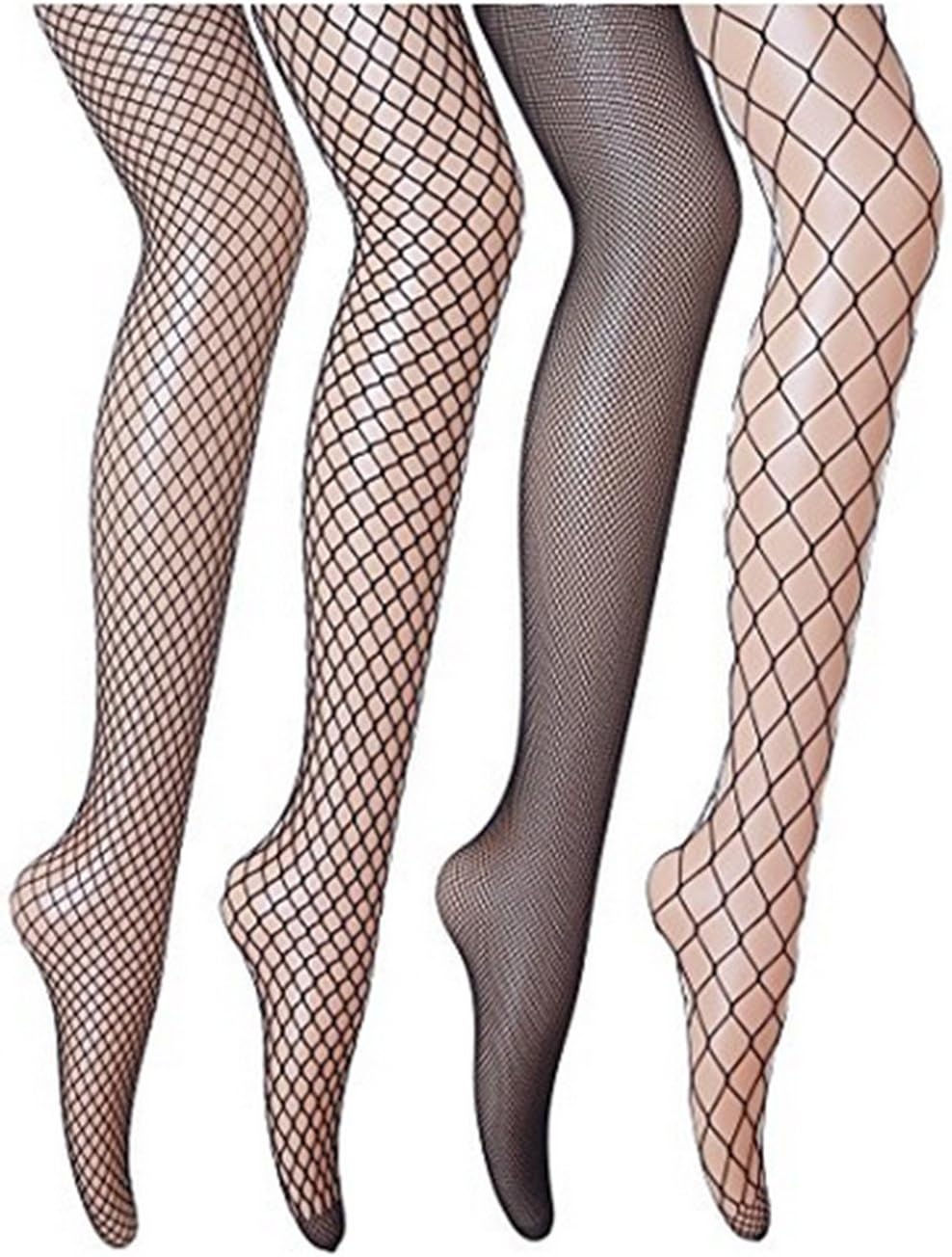Fishnets Stockings Stylish Black Tights, Seamless Meshed Hollow Out Fishnet Pantyhose for Girls and Women