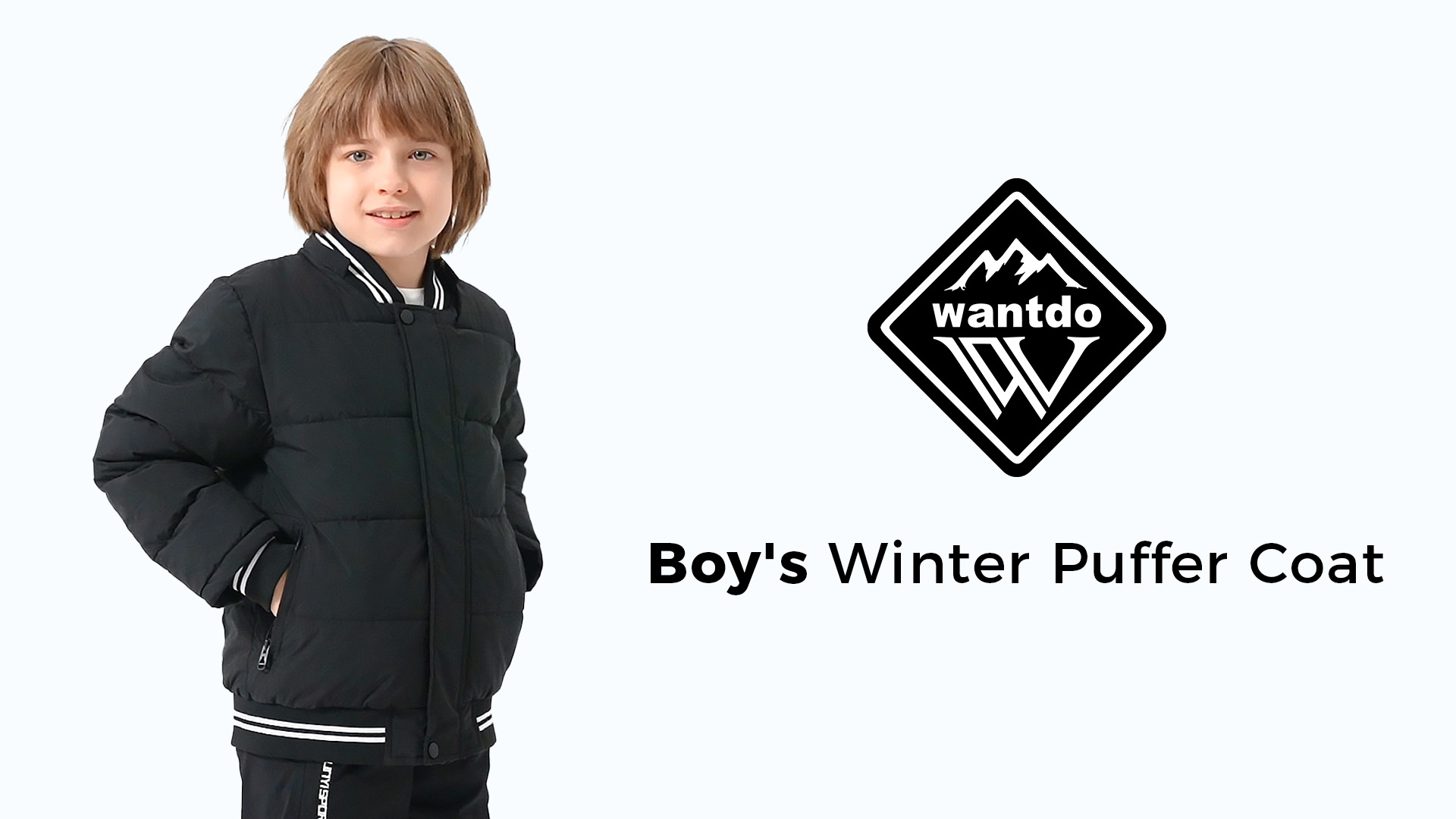 Manteau Enfant Garçon Doudoune Doublure Polaire Chaud Veste à Capuche