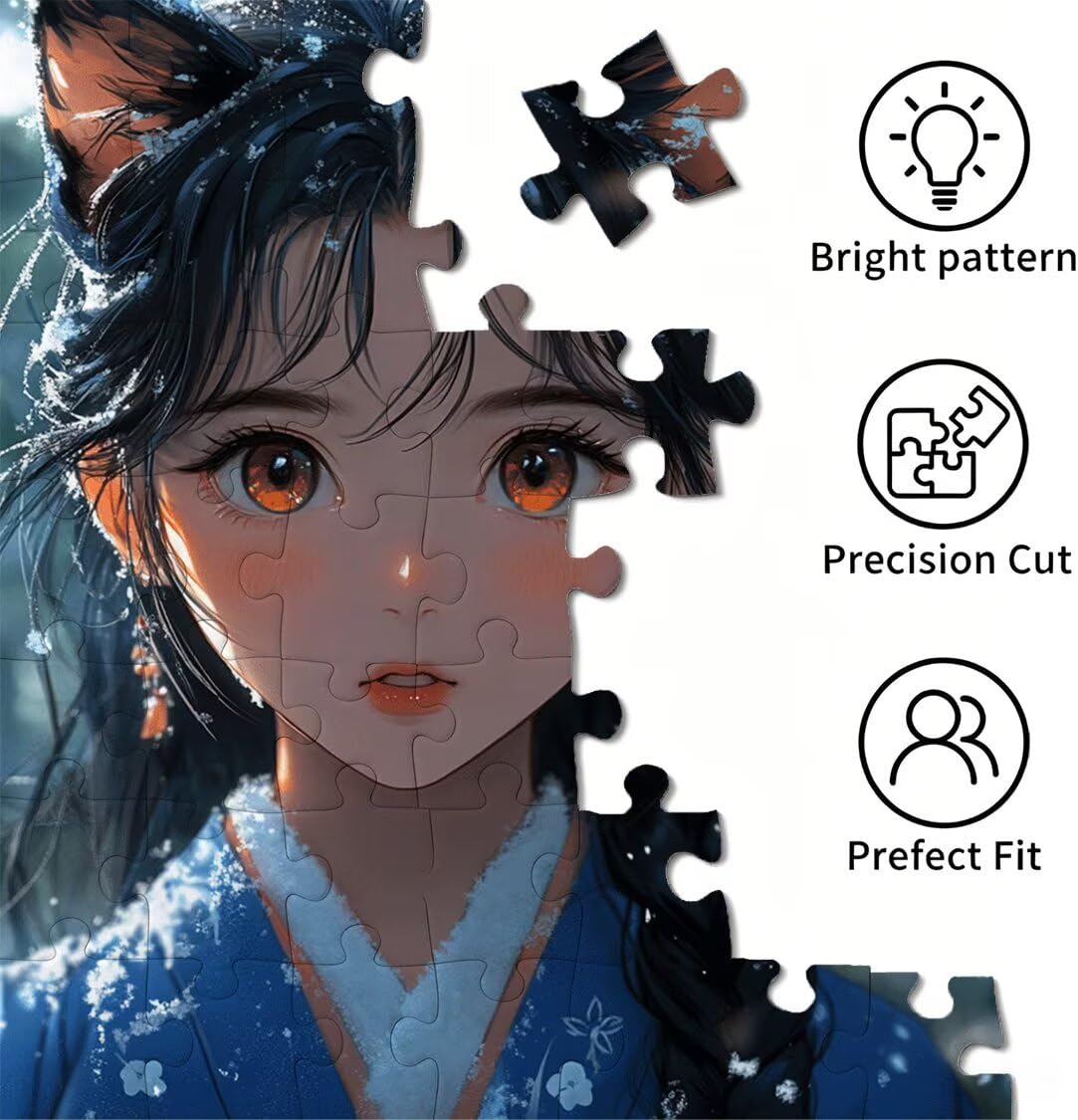 Puzzle 5000 elementów dla dorosłych, gry rodzinne, anime Girl, n-92