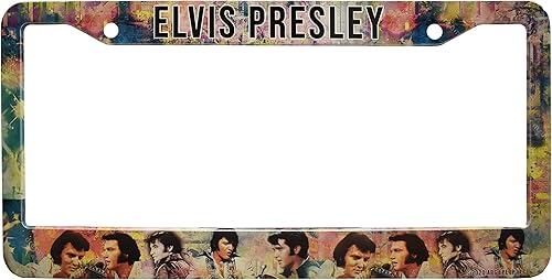 Marco de matrícula Elvis Presley Collage de fotos disponible en Yaxa Costa Rica