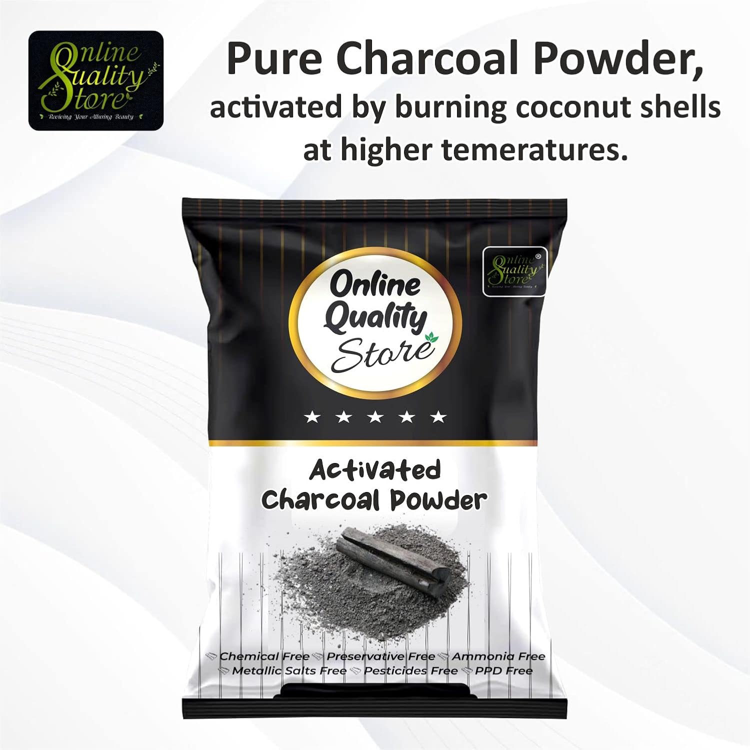 Online Quality Store Herbal Powder Combo for Hair and Face (Activated Charcoal) 5 71FP04EmSsL. SL1500