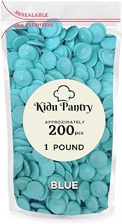 Kidu Pantry Melting Chocolate Wafers Bulk In Resealable Bag (Blue, 1 Pound)