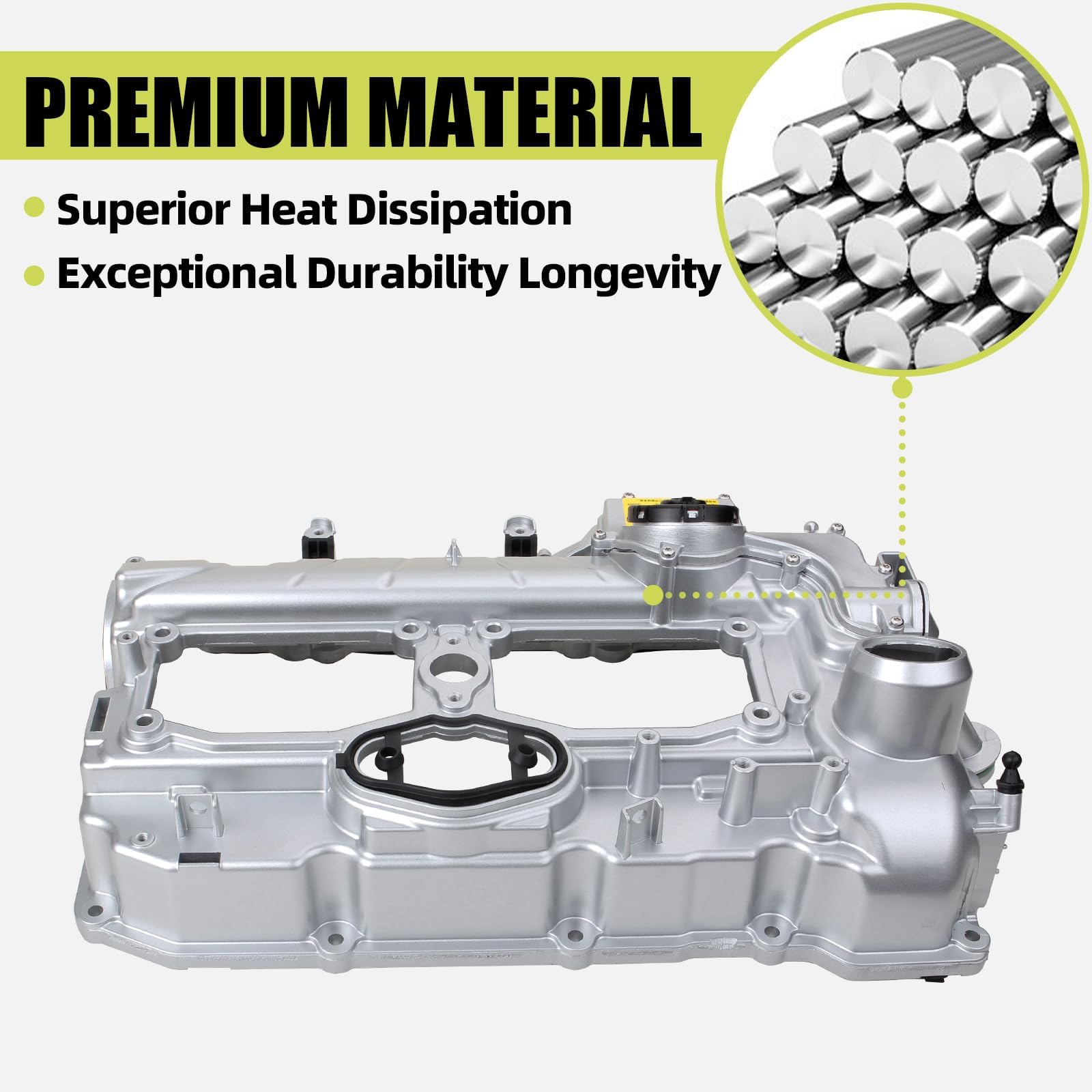Mocar7 Aluminum Valve Cover Kit For BMW N20B20A Engine - Fits 328i, 428i, X5, X3 & More (2012-2018)