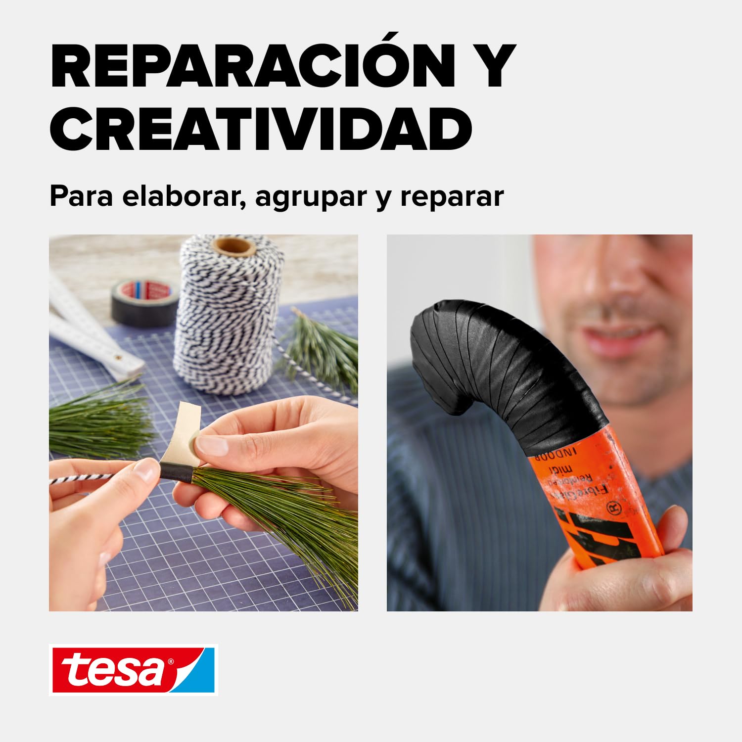 tesa 57231-00000-02 Extra Power Perfect - Cinta textil (50 m x 50 mm), color negro