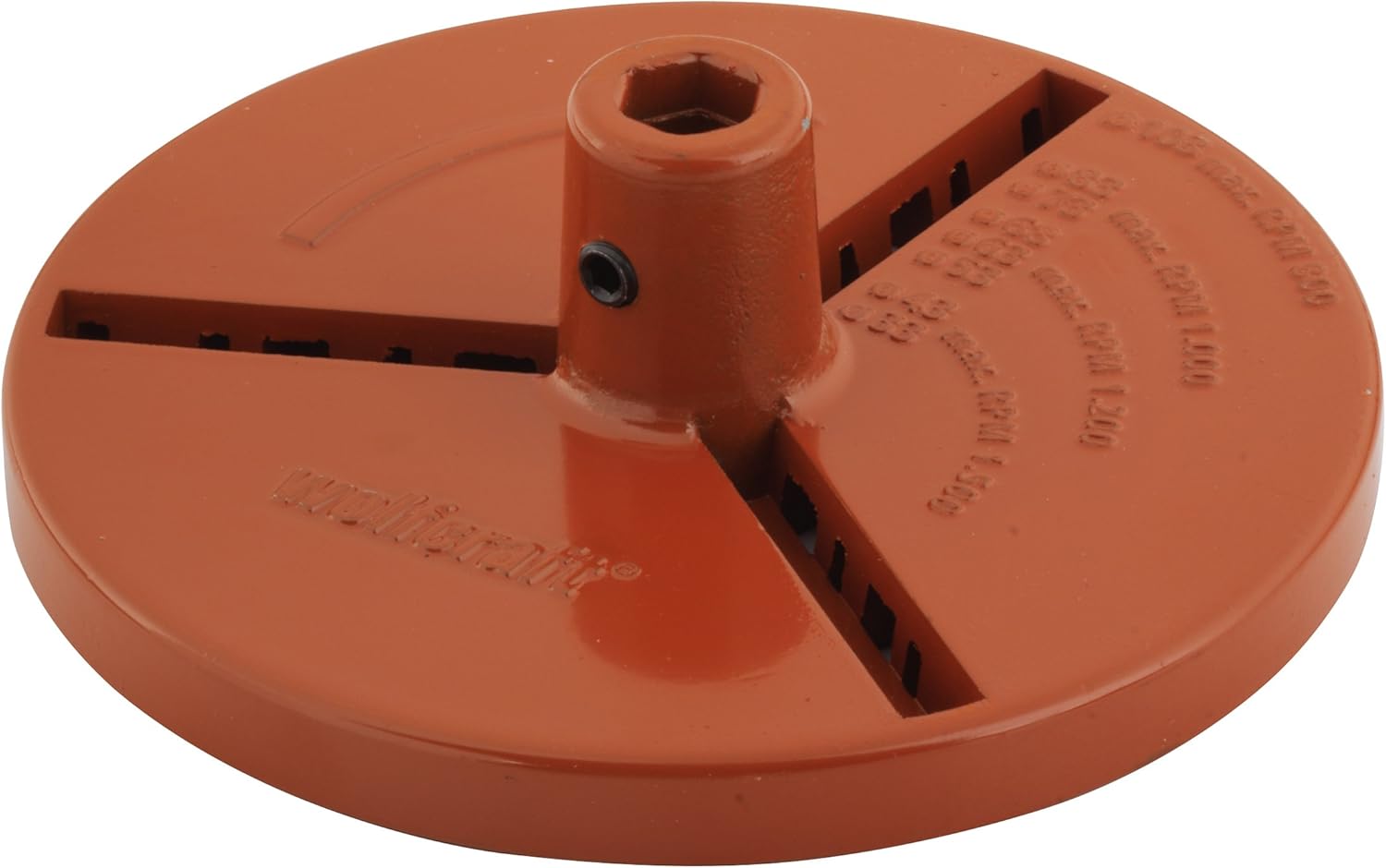 wolfcraft Receptacle Plate, diameter 110 mm I 3466000 I Accessory for Tungsten Carbide Coated annular bit Inserts