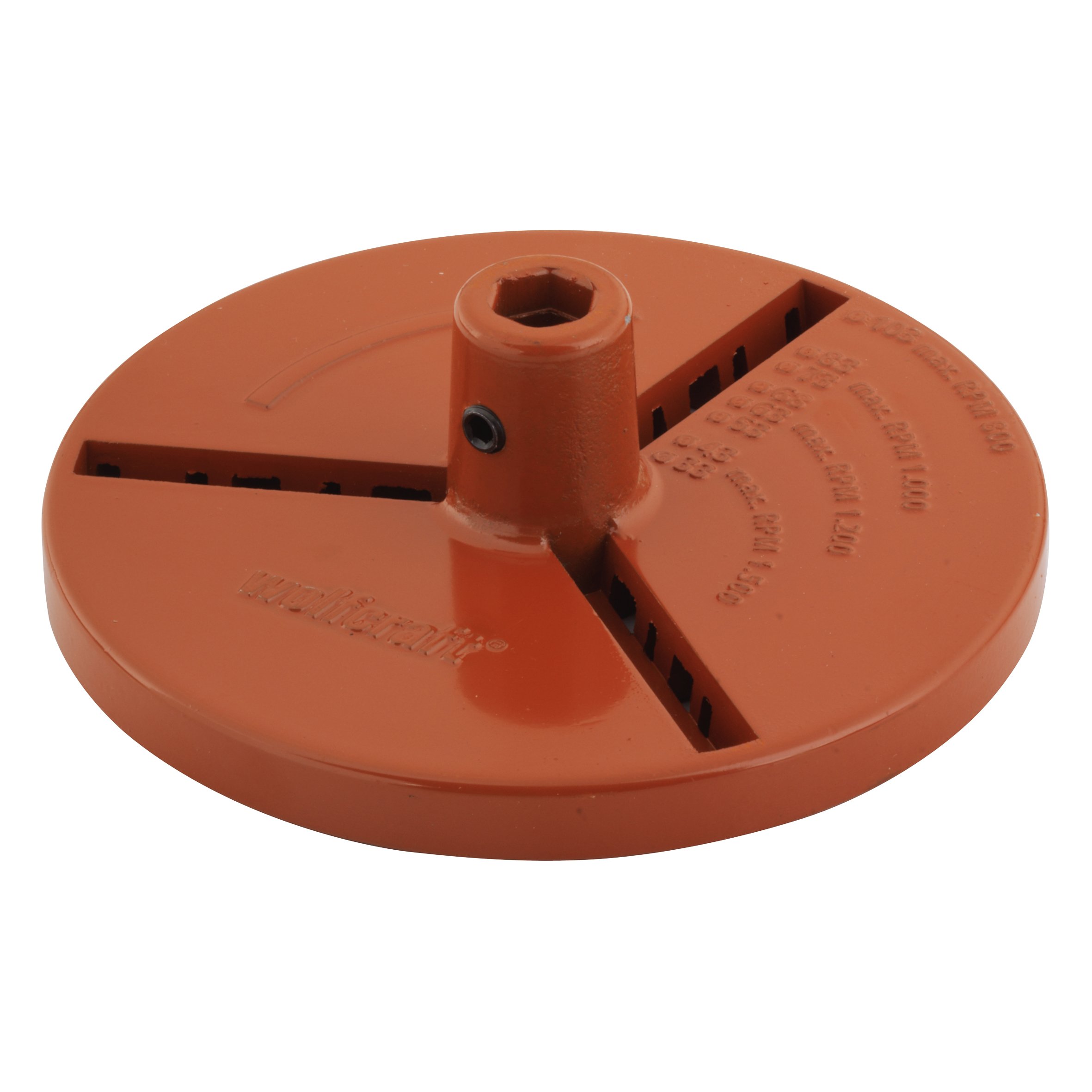 Wolfcraft Receptacle Plate, Ø 110 Mm I 3466000 I Accessory For Tungsten Carbide Coated Annular Bit Inserts