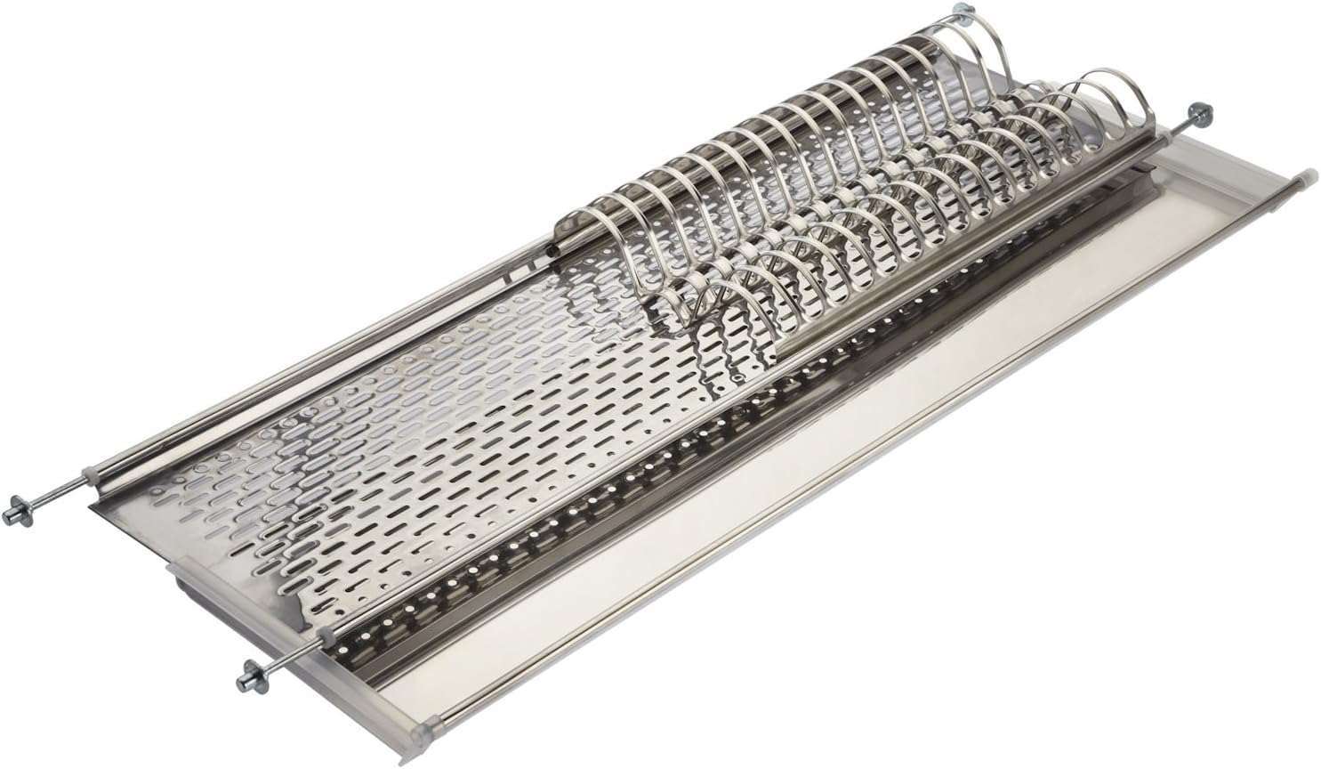 ELLETIPI Bridge I850 Combi 1 81 V01 Hopper Wall Unit/Kitchen Cabinet Steel Dish Drainer, 85 cm