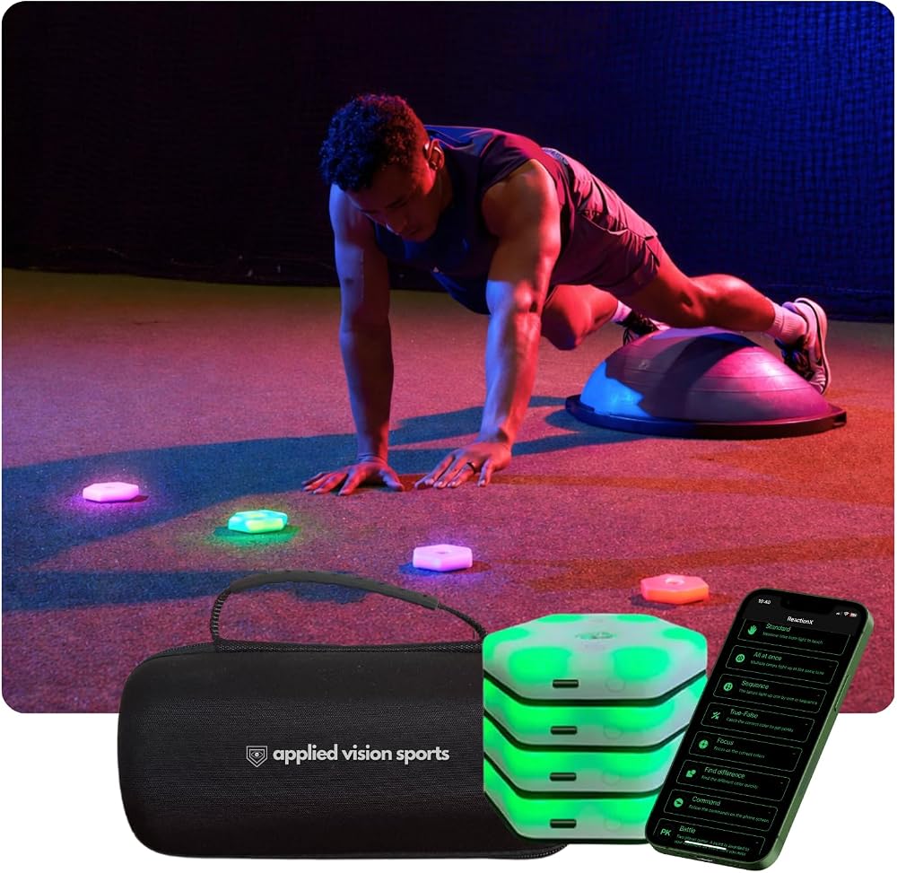 Sports Reaction Agility Lights Training Kit Improves Reaction Time & Agility for Athletes, Physical Therapists & Fitness Trainers Sports.