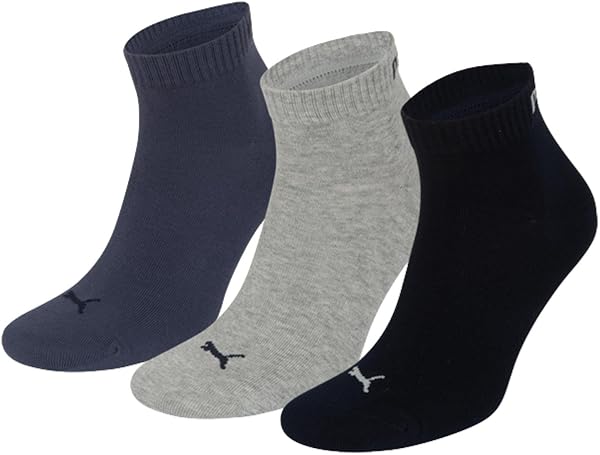PUMA Unisex Unisex Sneaker Plain Sneaker Sock (3er Pack) - 3