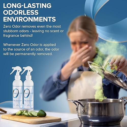 Miniatura 16 de Zero Odor Eliminador de olores multiusos - Olor de aire y superficie - Tecnología patentada para baño, cocina, tela, armario, huele muy bien