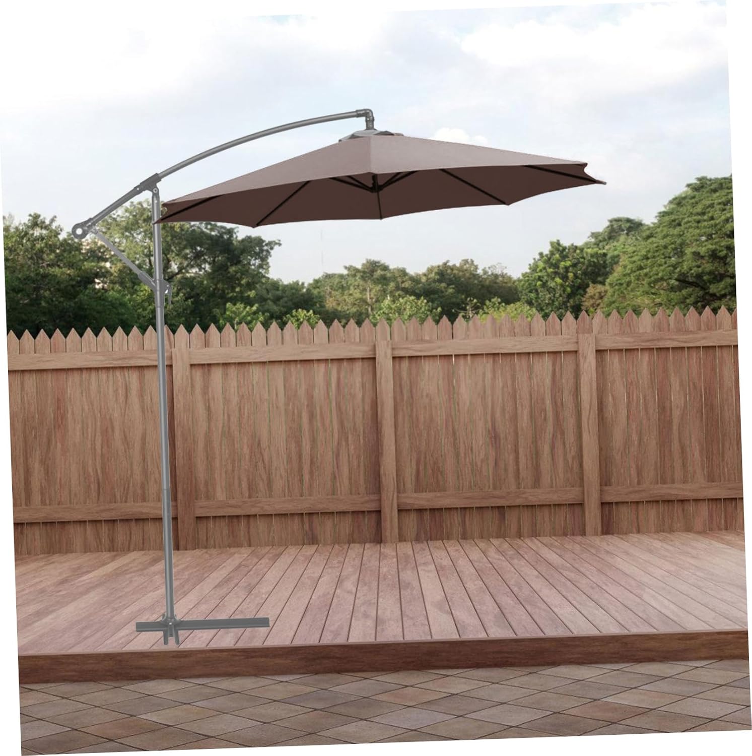 SUPVOX Patio Umbrella Replacement Canopy Durable Sun Shade Cloth for Outdoor Umbrella UV Protection for Patios Cafes Gardens Easy to Install