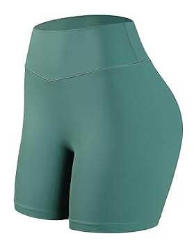 TomTiger Yoga Brushed Fabric Shorts for Women Biker Shorts