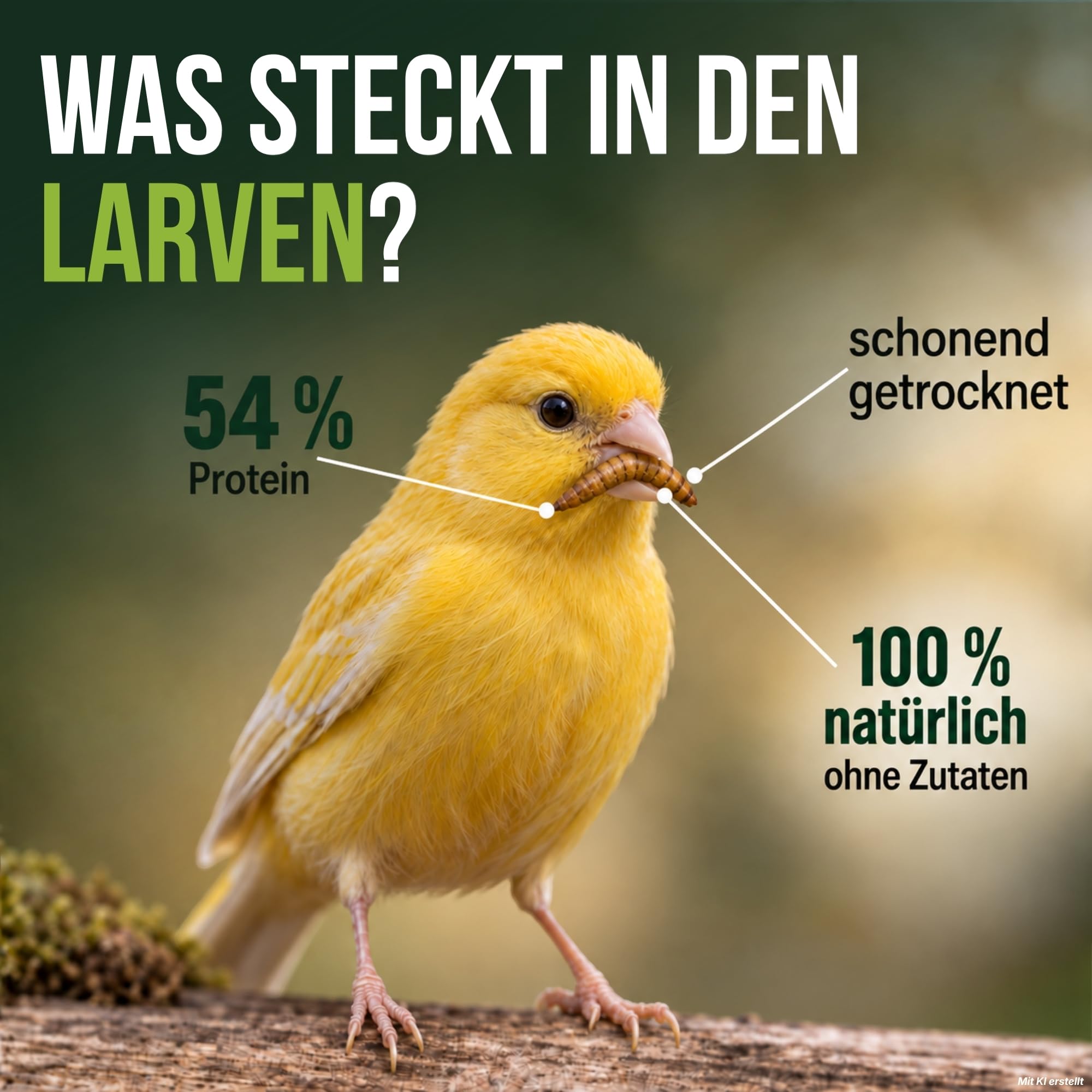 TerraUno Mehlwürmer Getrocknet 4,5 Kg, Insektensnack für Heimtiere & Vögel