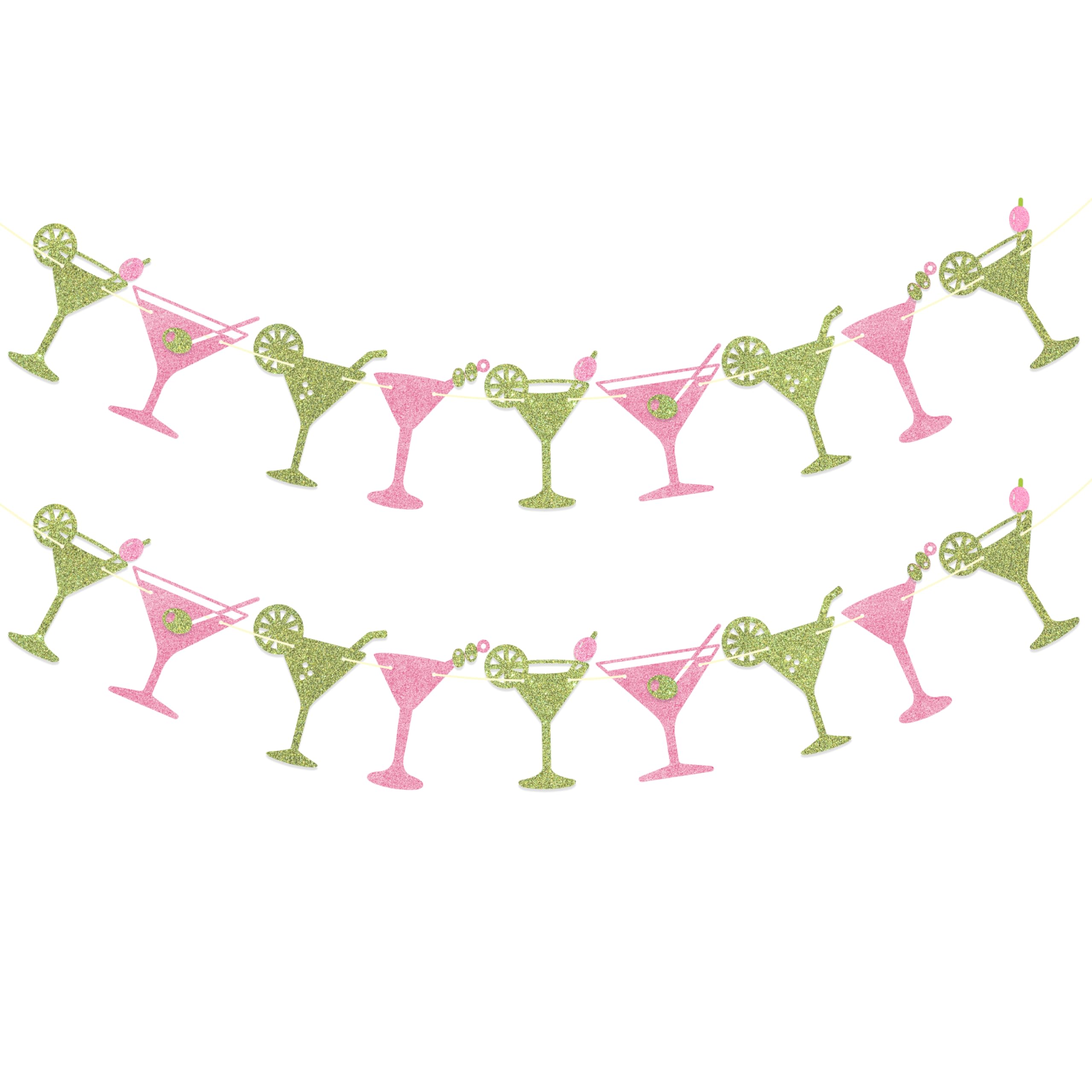 C L cooper life Martini Cup Banner Garland Martini Birthday Party Decorations for Bikinis & Martinis Bachelorette Party Weenies & Tinis Bachelorette Party Martini Birthday Party Decorations