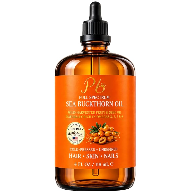 Óleo de espinheiro-marítimo Pomberries, fruta e semente, 100% puro, 120 mL