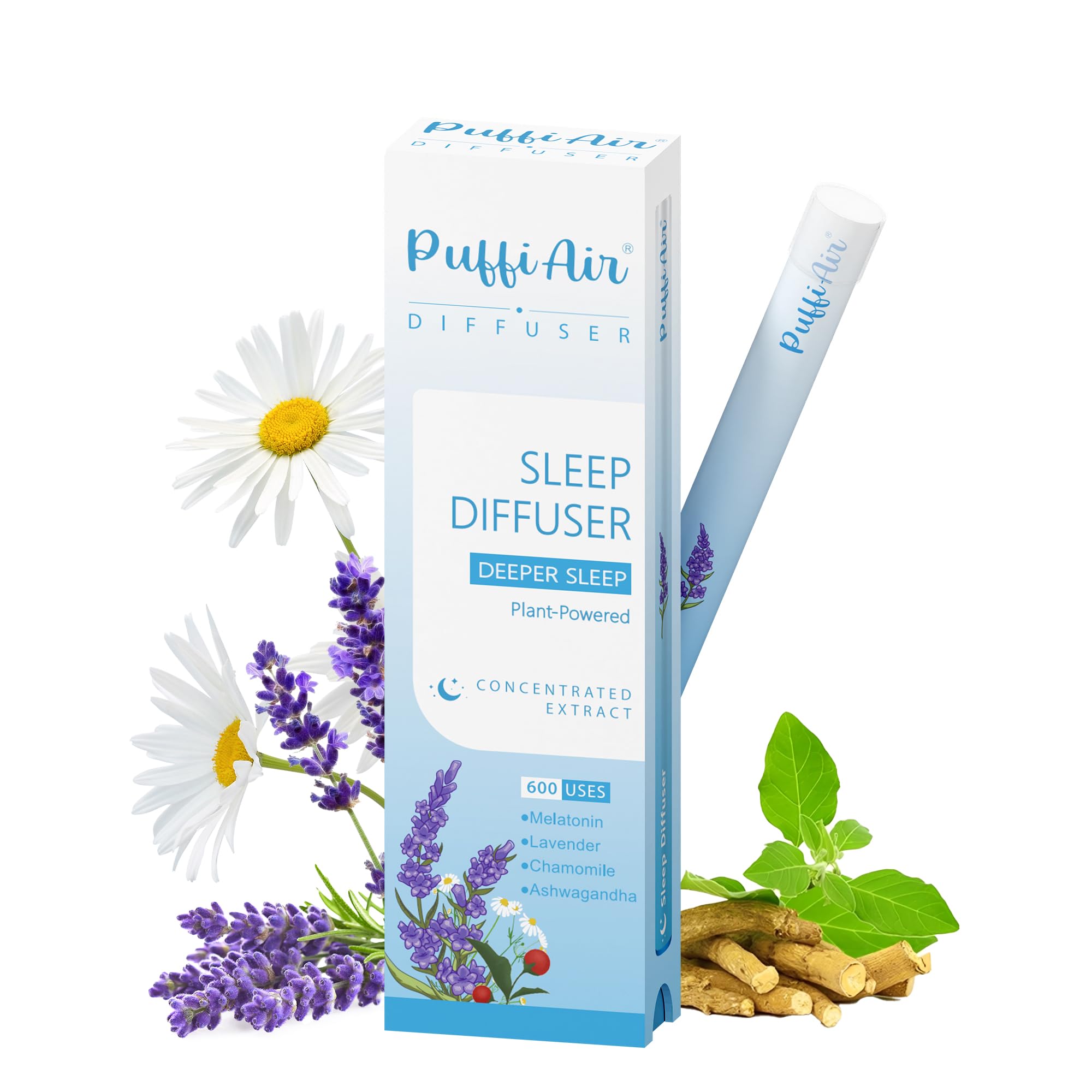 Herbal Diffuser Pen Sleep Diffuser with Melatonin Lavender Ashwagandha Chamomile for Sleep Support All Natural Swap - Up