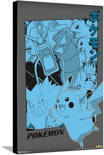 Trends International Pokémon - Póster de pared de anime grupal