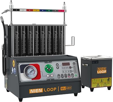 GDI PFI EFI Fuel Injector Cleaner Machine Ultrasonic Cleaning Kit, Car 8 Cylinder Cleaning Machine Tester, 1600ml Ultrasonic Tank