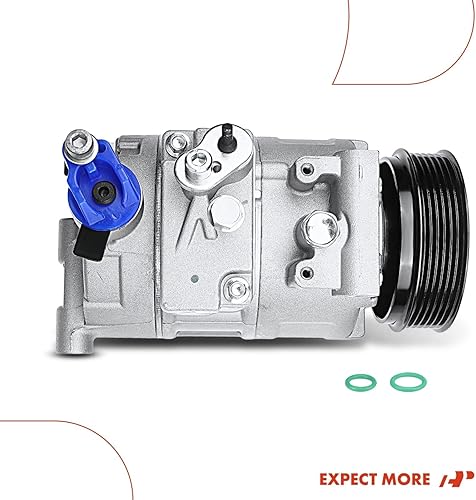 Miniatura 9 de A-Premium Compresor de aire acondicionado con embrague compatible con Audi A4, A4 Quattro, 2006 2007 2008 2009 2010, L4 2.0L