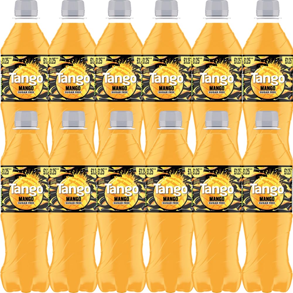 Tangoo Orange Original, Apple, Mango Sugar Free Bottle PMP 500ml (12 Bottles, Mango Sugar Free)
