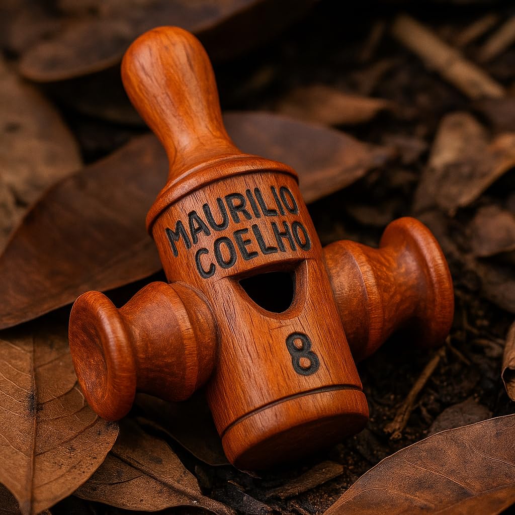 Nativilis - Llamador de pájaros de madera hecho a mano, sonido de grillo (Gryllus assimilis) | Madera reciclada exótica | Silbato profesional para observación de aves