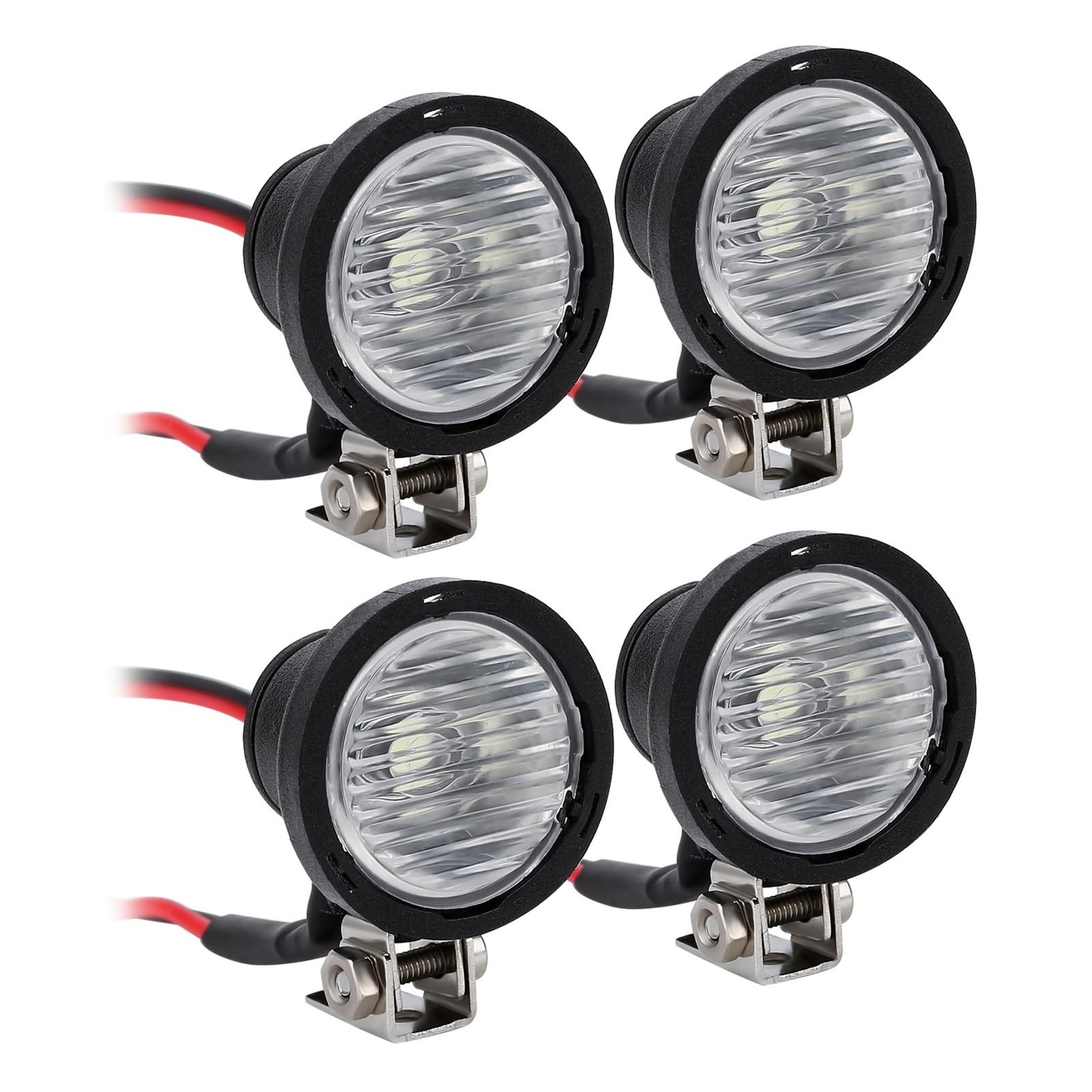Focos solares LED DELURA evita pérdida de control nocturno en tu RC Crawler 1/10