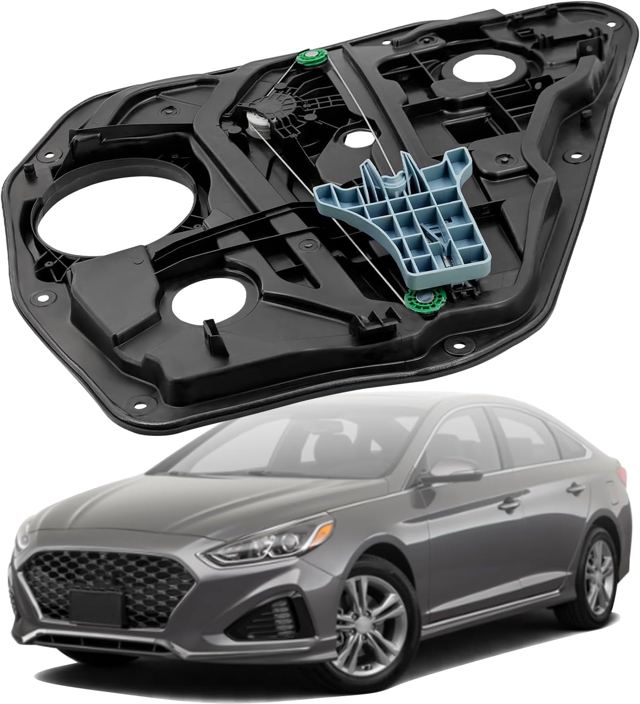 83471-C1000 Rear Left Power Window Regulator Fit for Hyundai Sonata 1.6L 2.0L 2.4L 2014 2015 2016 2017 2018 2019, 83471-C2000