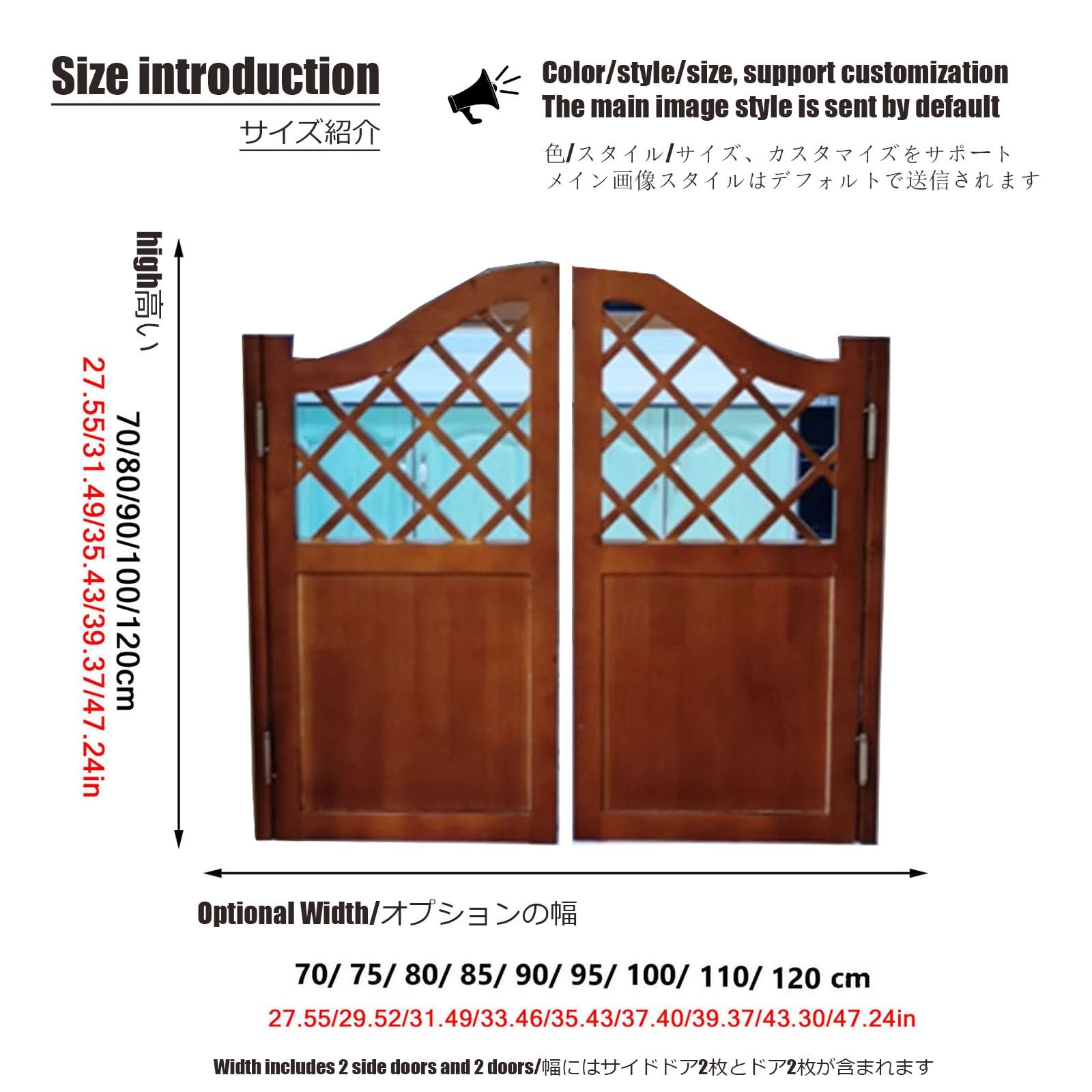 Porte a battente in legno naturale per cucina, bagno, bar, chiusura automatica, mezza dimensione, decorazione retrò per scale, pub, ristorante, casa