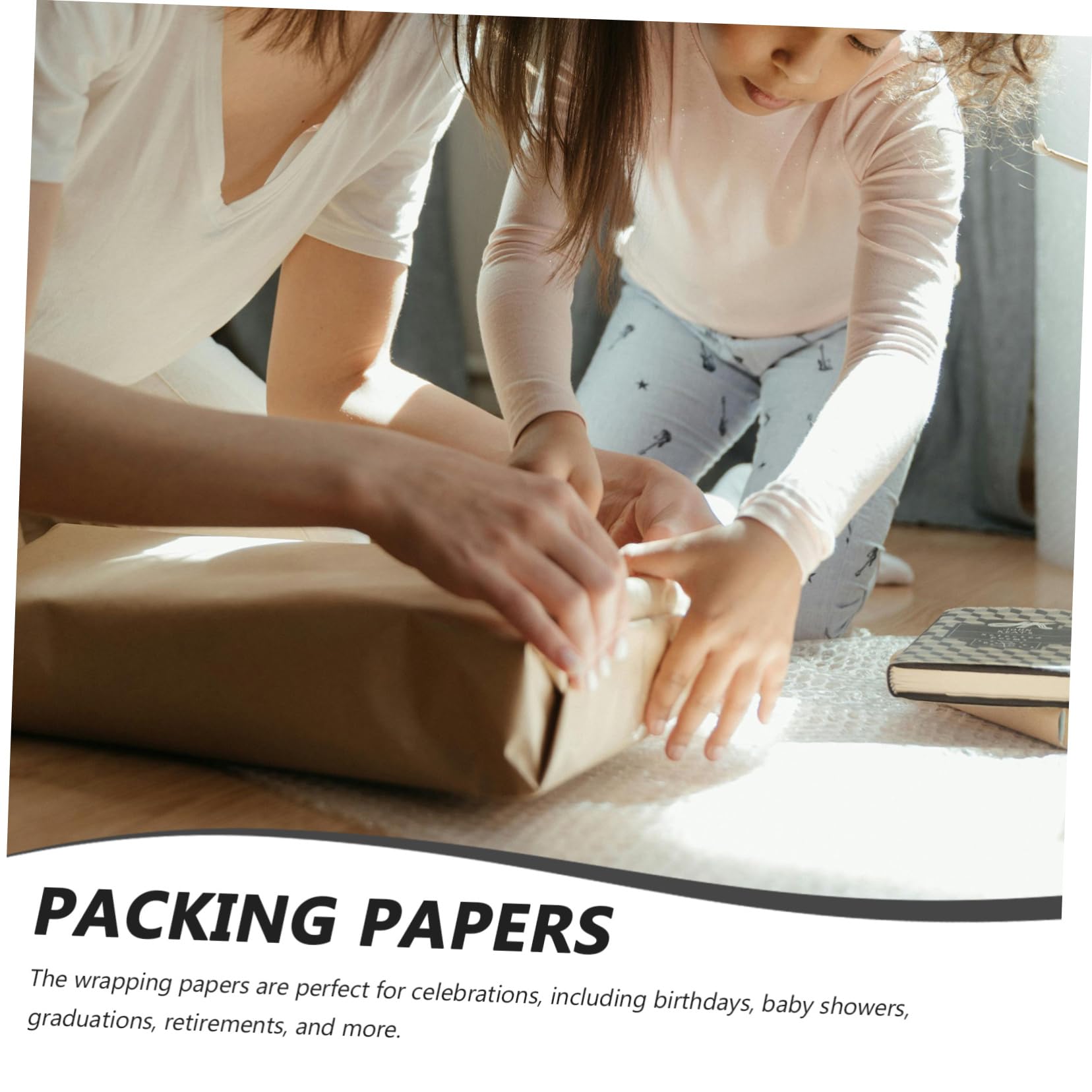 CHILDWEET 100stücke Braunes Packpapier Geschenkpapier Geburtstagspapier Für Männer Verpackungspapier Packbogen Geschenkpapier Für Große Mengen Geburtstagspapierbögen Buchpapier