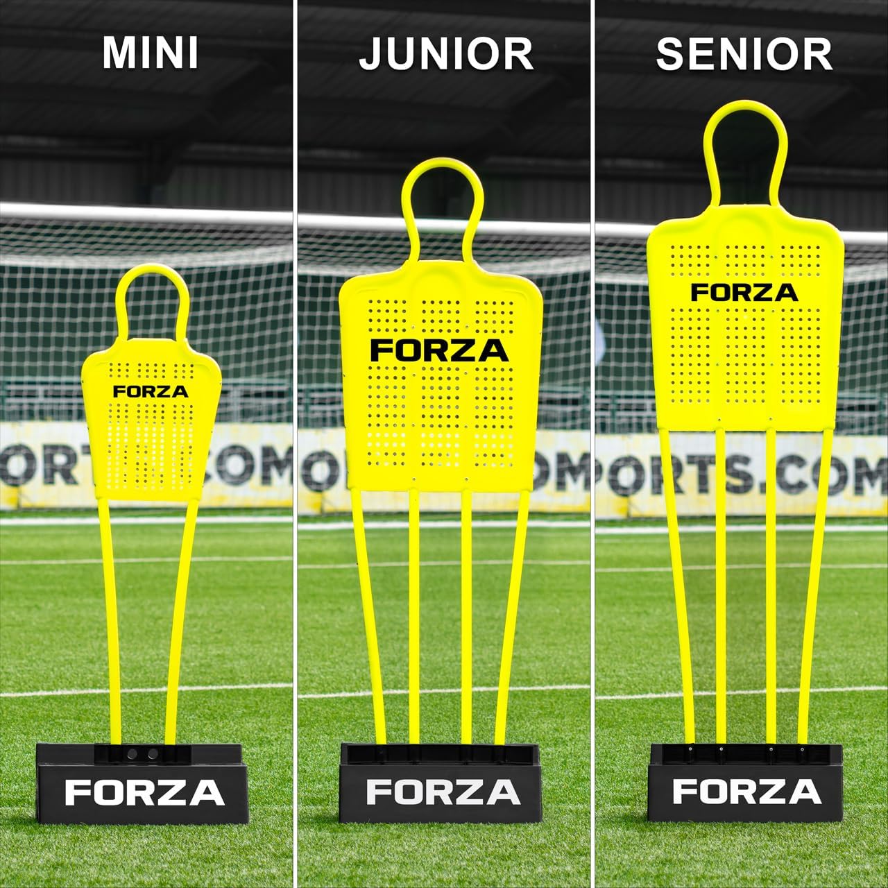 FORZA 2-in-1 Rebound Block & Mannequin Base | Soccer Training Tool for Free Kick Practice & Ball Control Drills | Optional Mannequins in Three Sizes