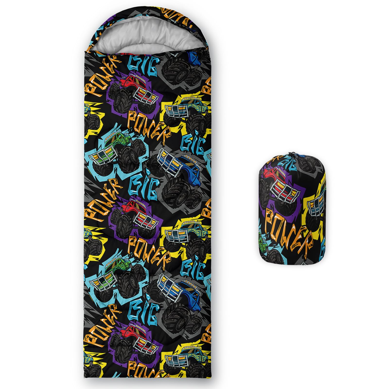 QOOMO Ball Flower Camping Sleeping Bags,3 Season Warm &amp; Cool Weather,Lightweight,Waterproof Sleeping Bags for Adults &amp; Kids,Traveling,and Outdoors,Camping Gear Equipment