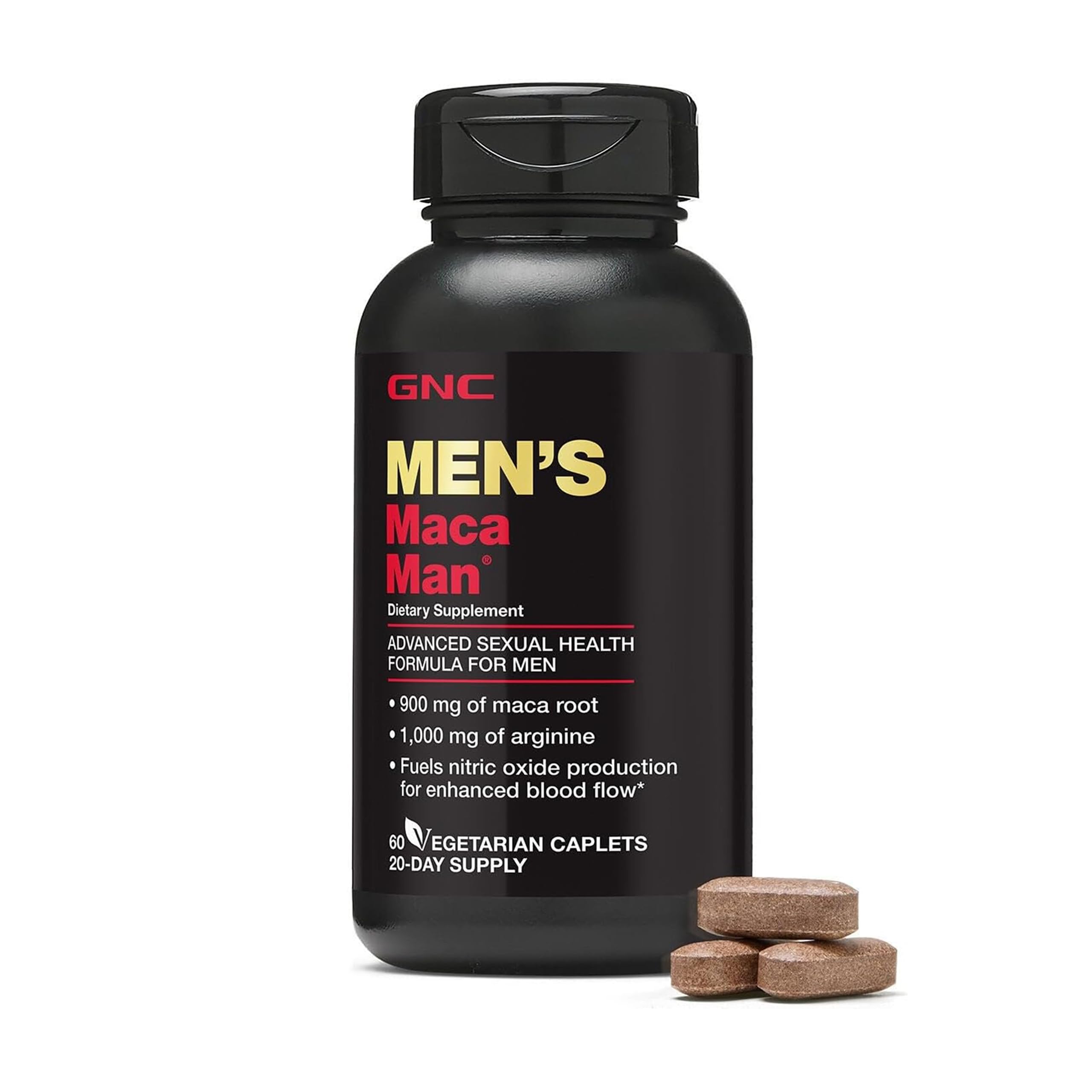 GNC Maca Man, Maca Root Arginine, 60 Vegetarian Capsules